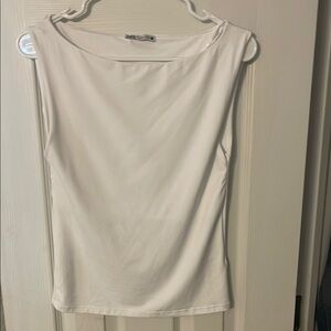 Elegant White Sleeveless Top